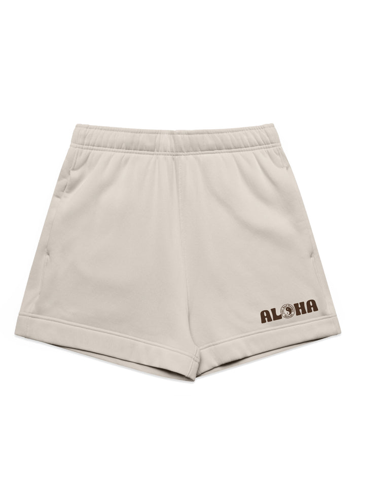 Dark Floral Logo Track Short