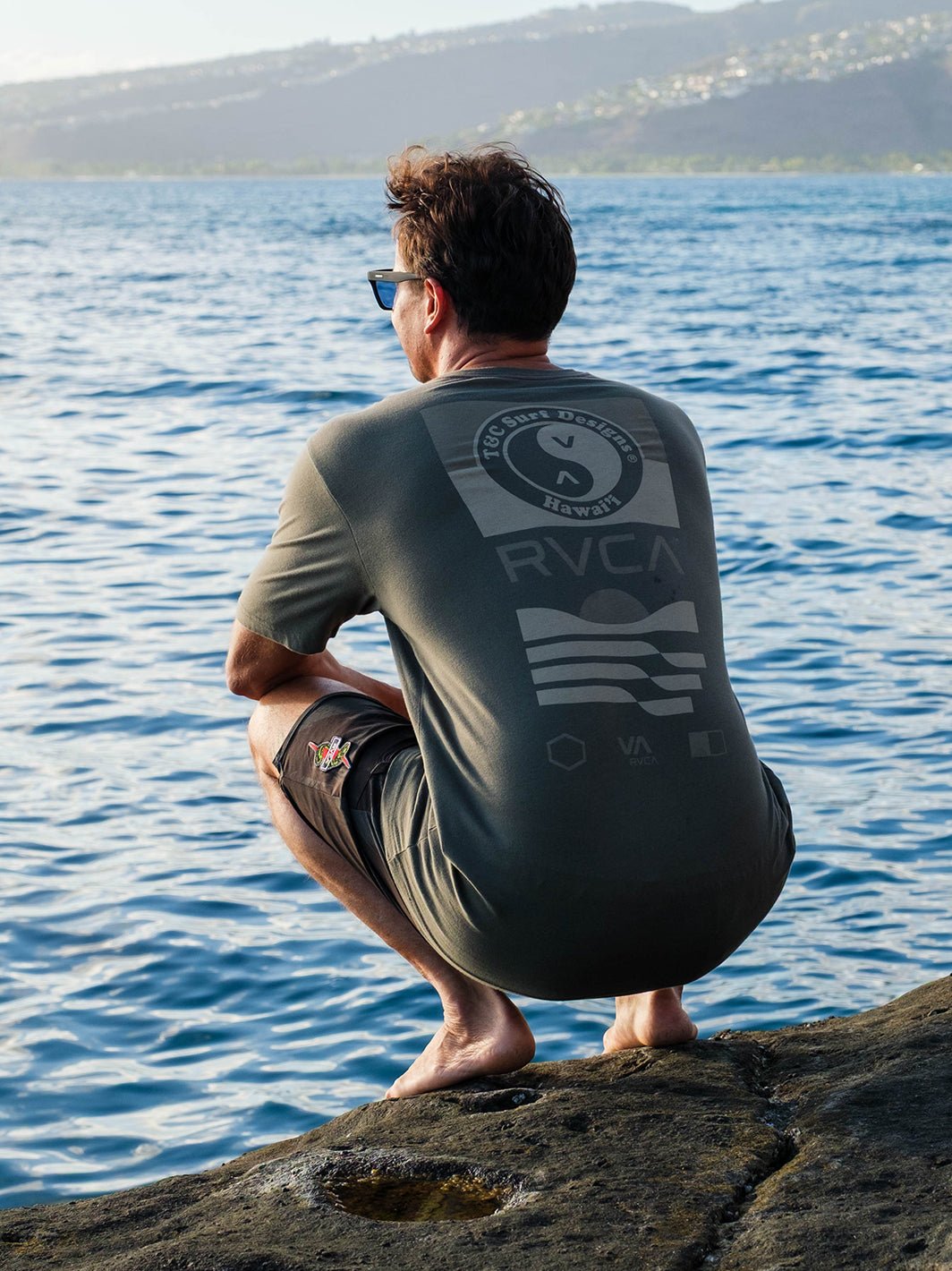 T&C Surf x RVCA Stack 2 Tee - T&C Surf Designs