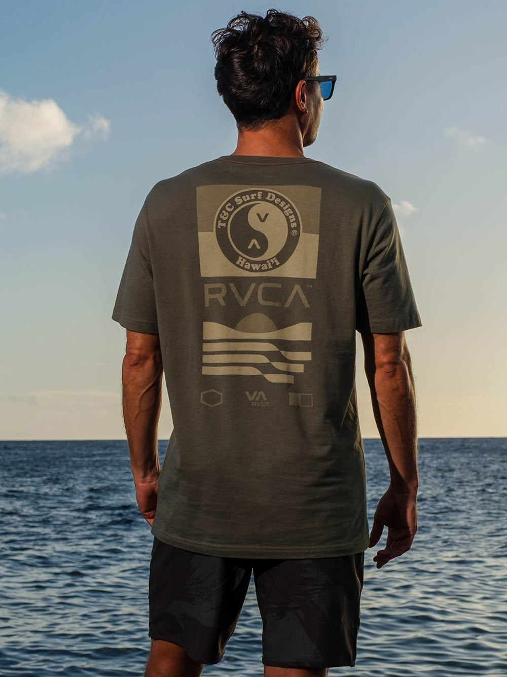 T&C Surf x RVCA Stack 2 Tee - T&C Surf Designs