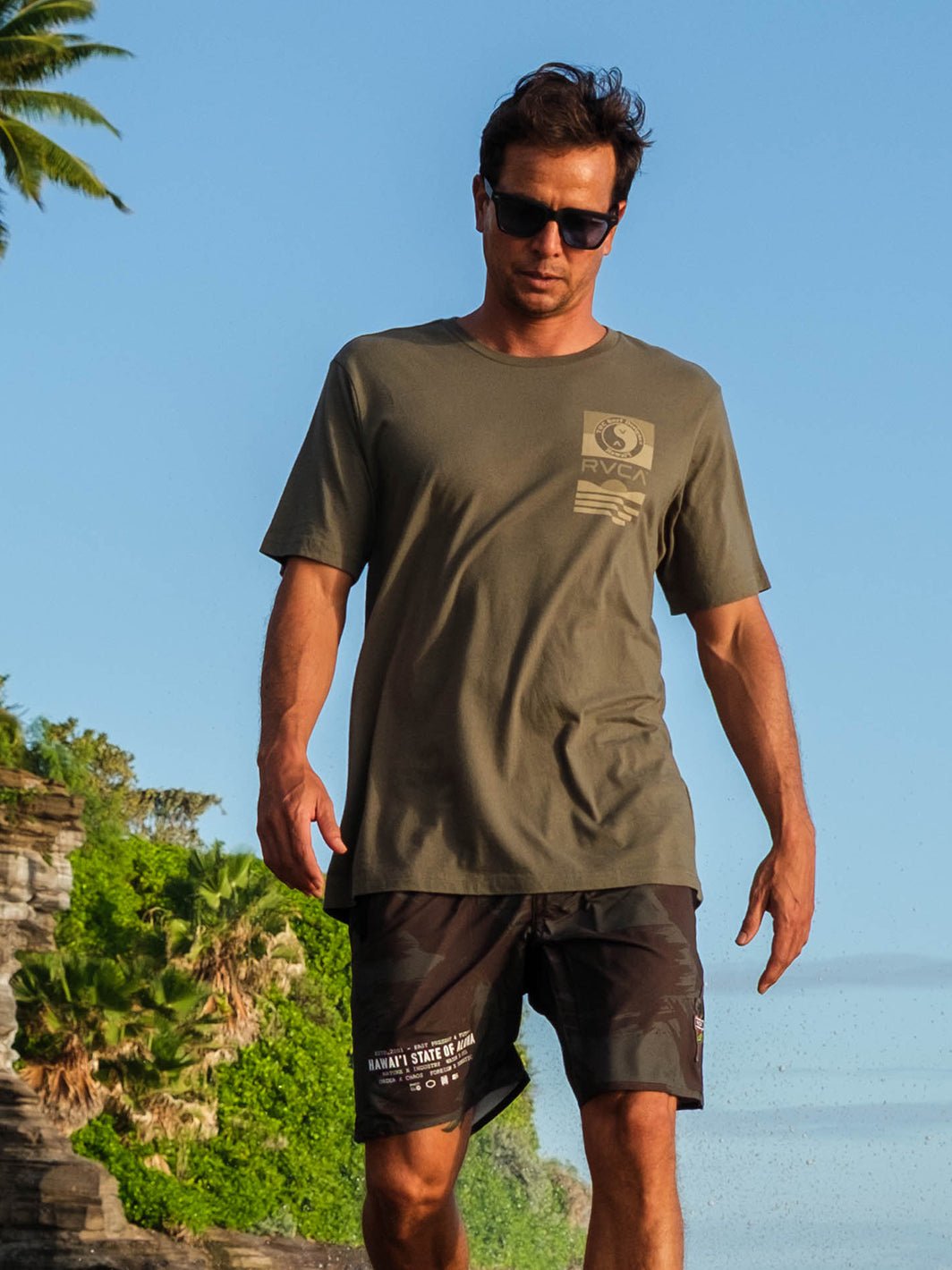 T&C Surf x RVCA Stack 2 Tee - T&C Surf Designs