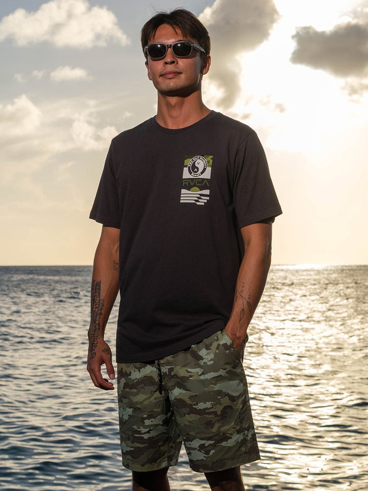 T&C Surf x RVCA Stack 2 Tee - T&C Surf Designs