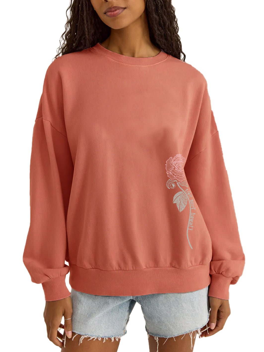 T&C Surf Designs T&C Surf Lokelani Stamp Sunday Sweater,