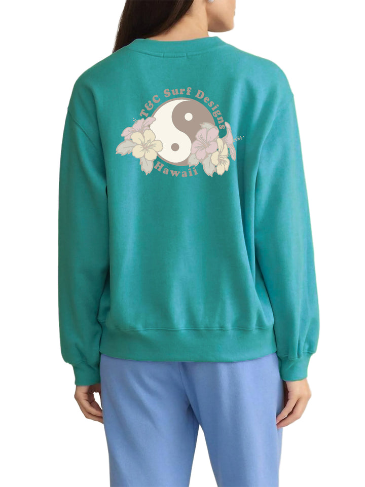 Hibiscus Bunch Boyfriend Sweatshirt