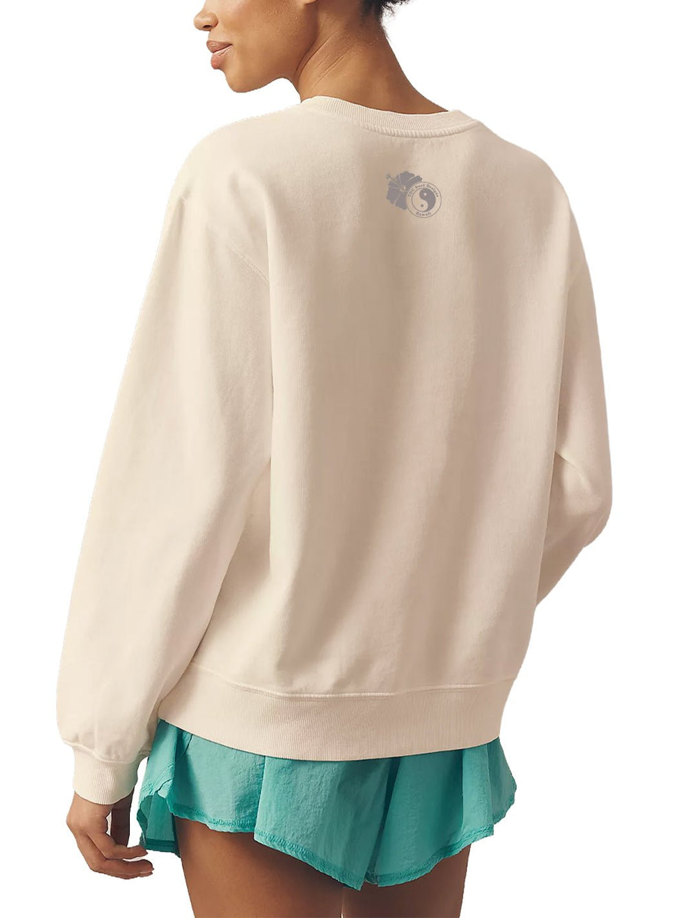Retro Floral Band Boyfriend Sweatshirt - T&C Surf Designs