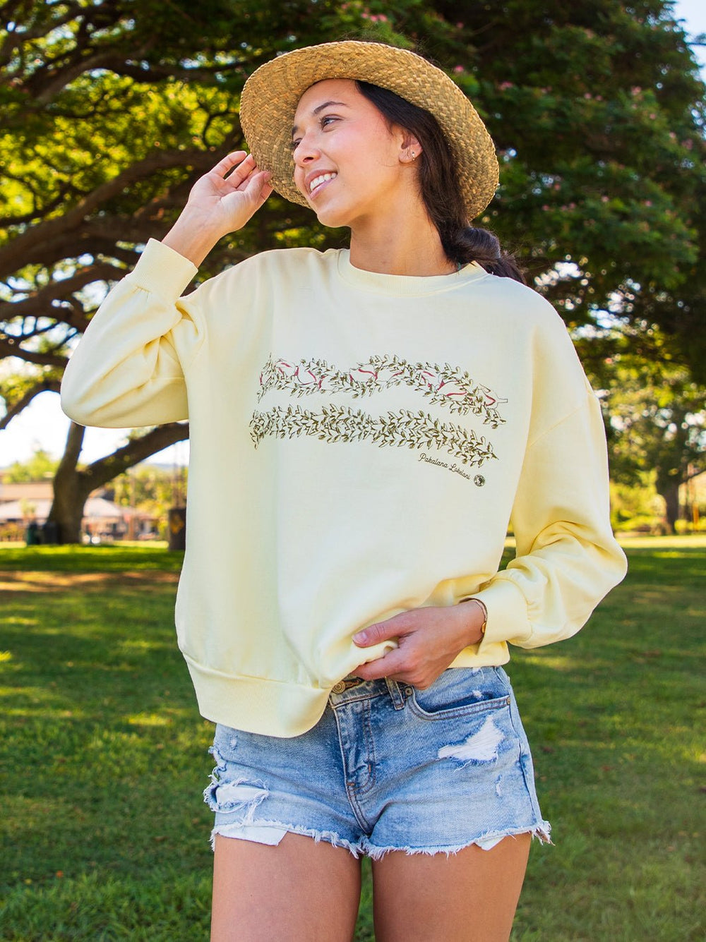 Simple Lei Sunday Sweatshirt - T&C Surf Designs