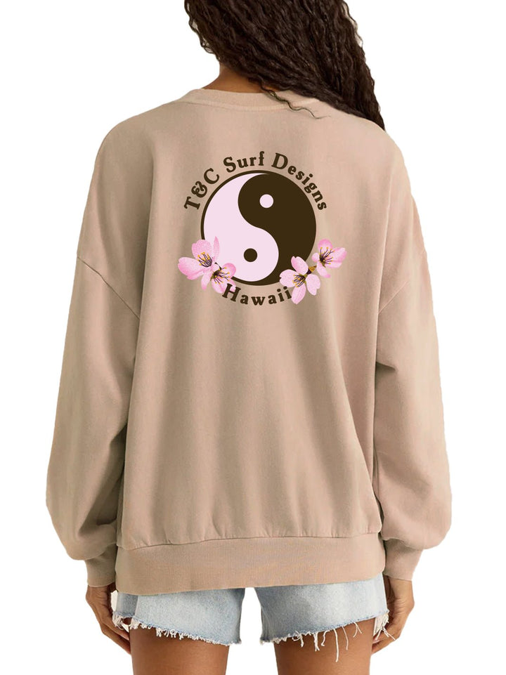 T&C Surf Designs Retro Sakura Logo Sunday Sweatshirt,