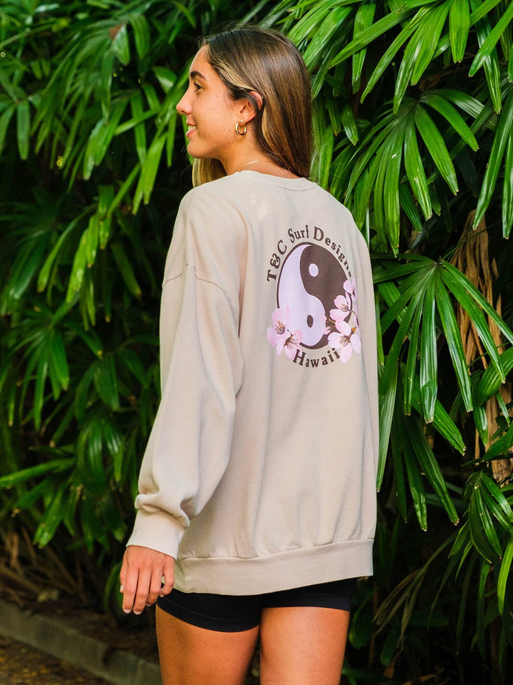 T&C Surf Designs Retro Sakura Logo Sunday Sweatshirt,