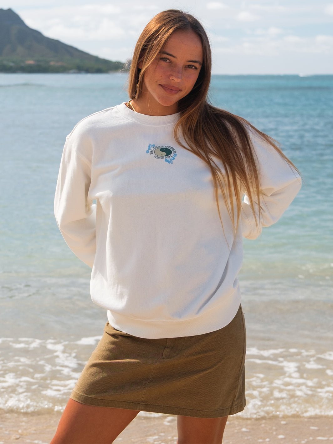 Logo Print Boyfriend Sweatshirt