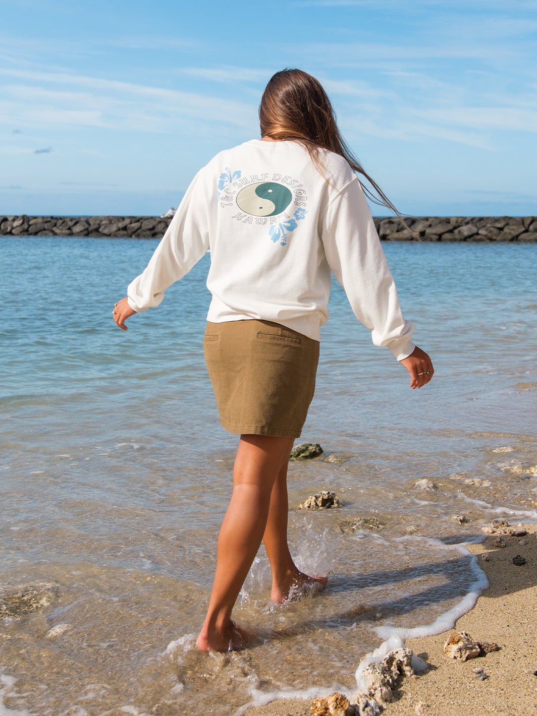 Logo Print Boyfriend Sweatshirt