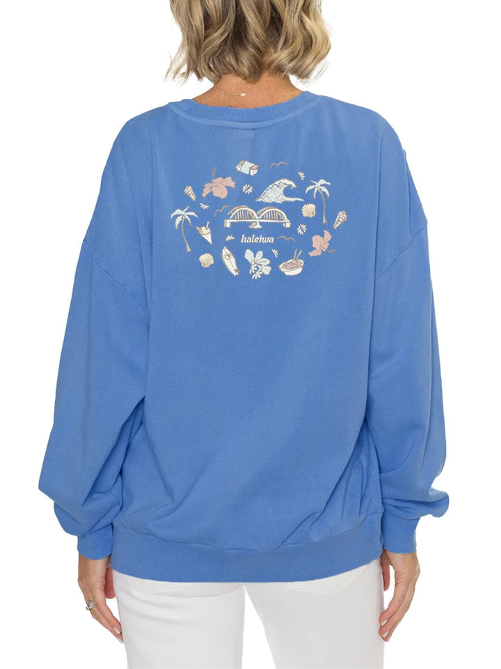 T&C Surf Designs All Kine North Shore Boyfriend Sweatshirt,