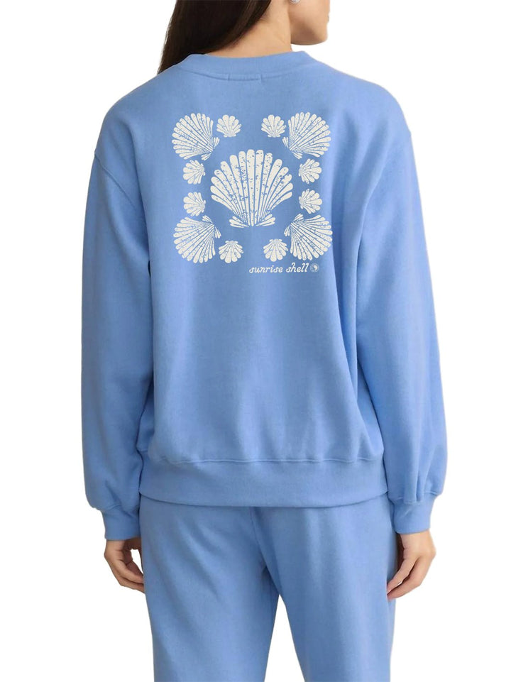 T&C Surf Designs Shell Quilt Boyfriend Sweatshirt,