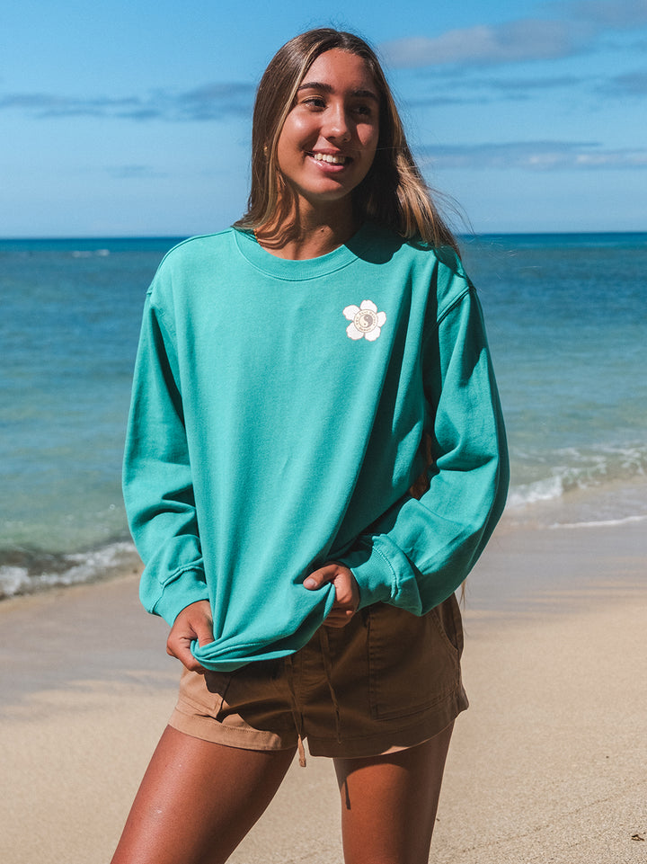 Hibiscus Bunch Boyfriend Sweatshirt