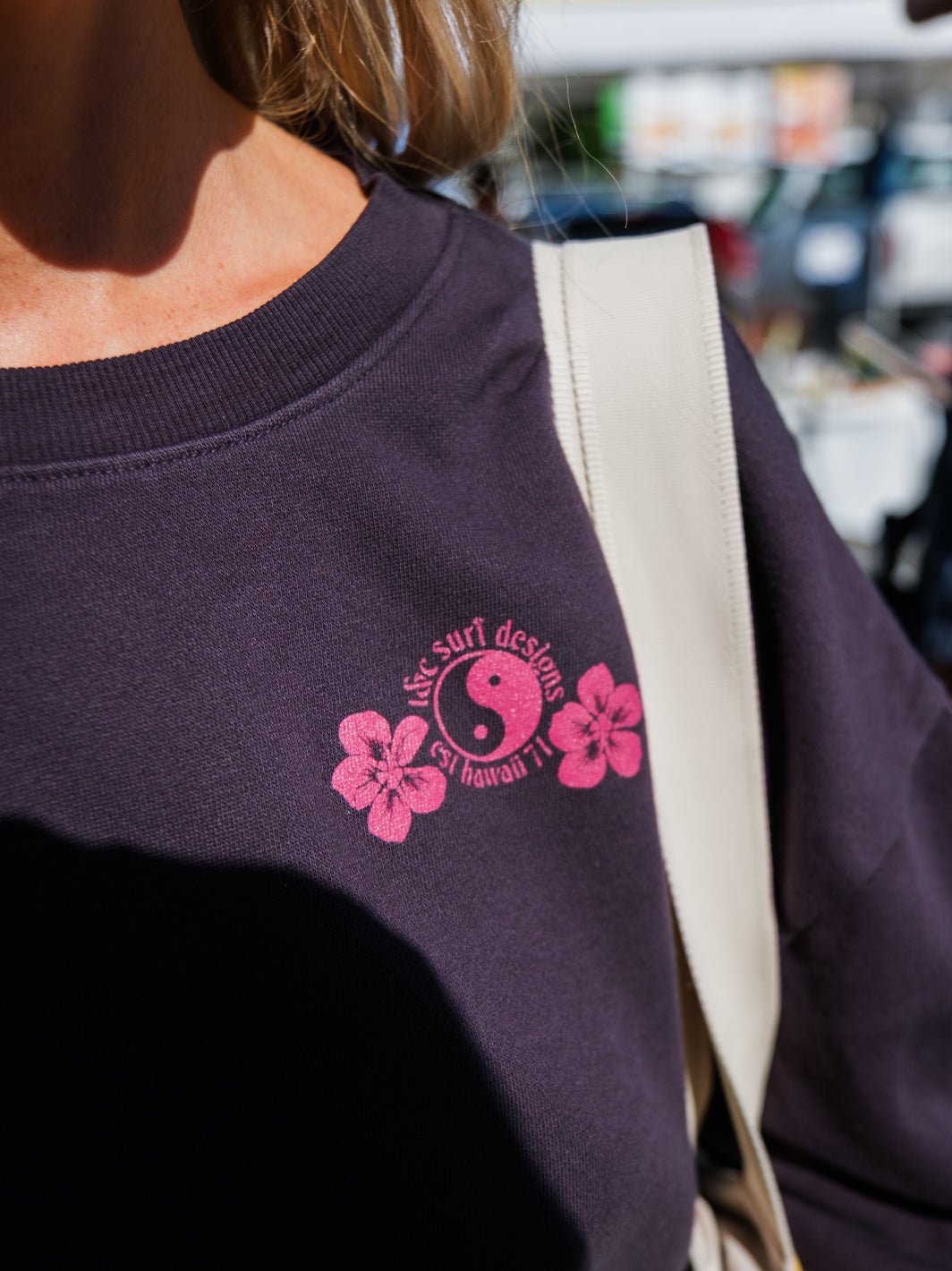 Watercolor Hau Sunday Sweatshirt - T&C Surf Designs