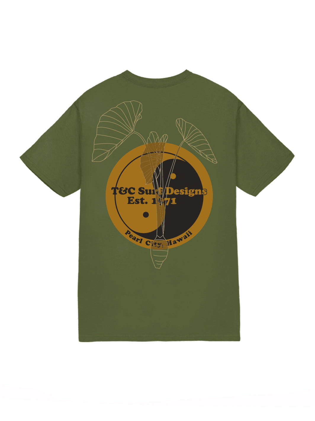 T&C Surf Designs Kalo Life Jersey Tee, Military / S