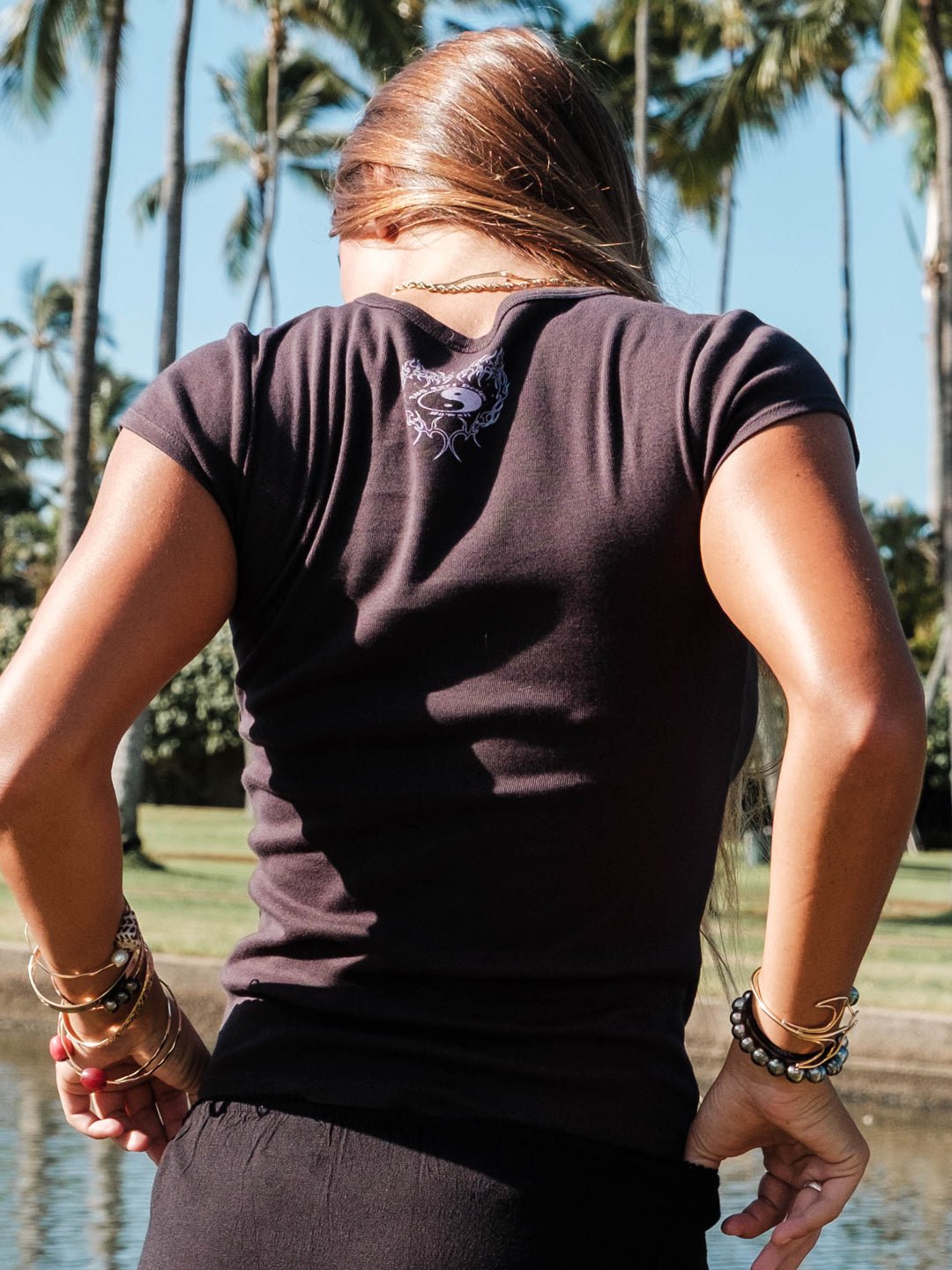 T&C Surf Designs Tribal Heart Cheeky Tee,
