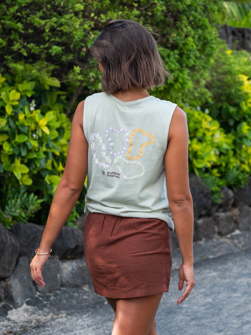 T&C Surf Designs More Lei Muscle Tank,