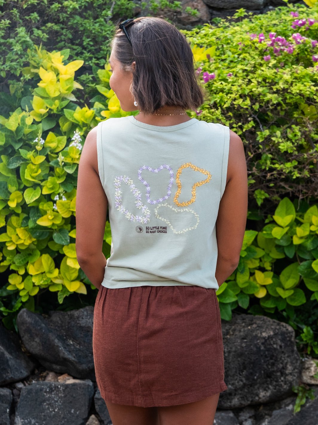 T&C Surf Designs More Lei Muscle Tank,