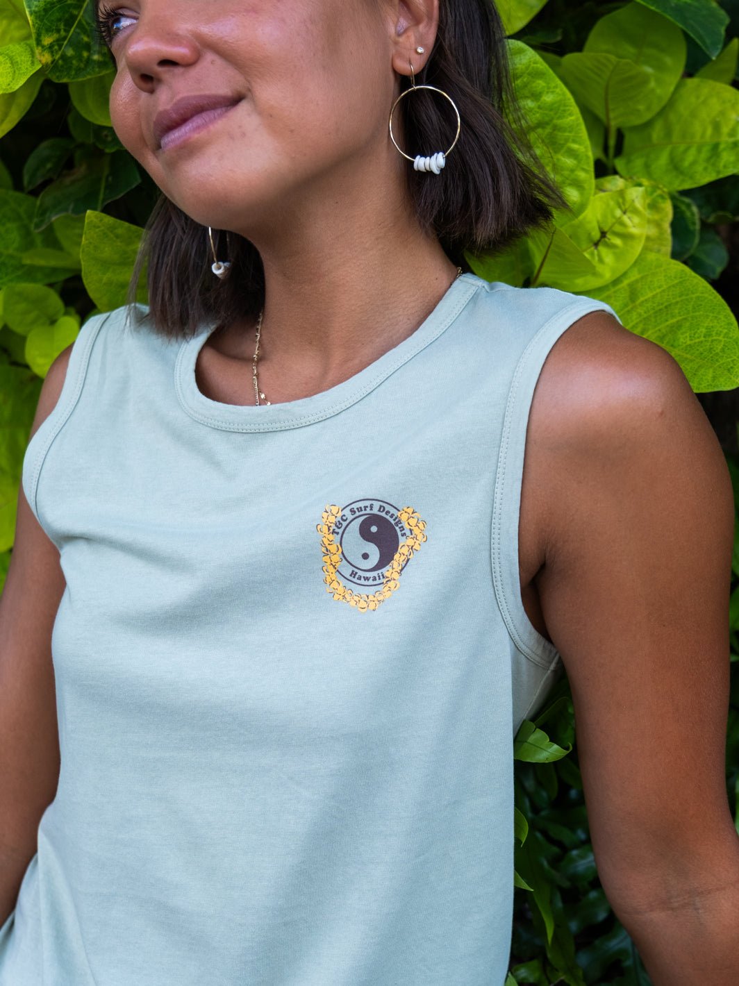 T&C Surf Designs More Lei Muscle Tank,