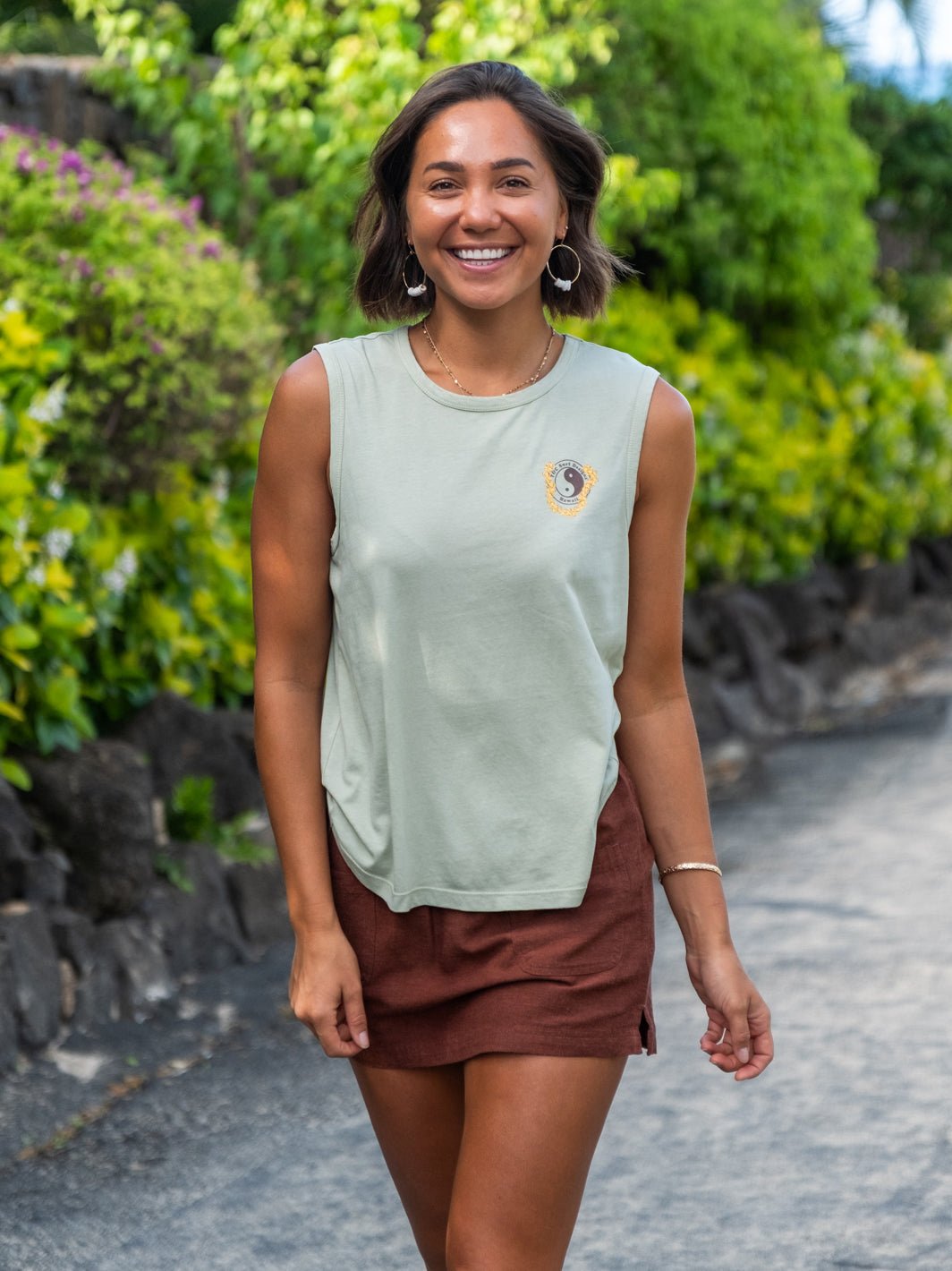 T&C Surf Designs More Lei Muscle Tank,