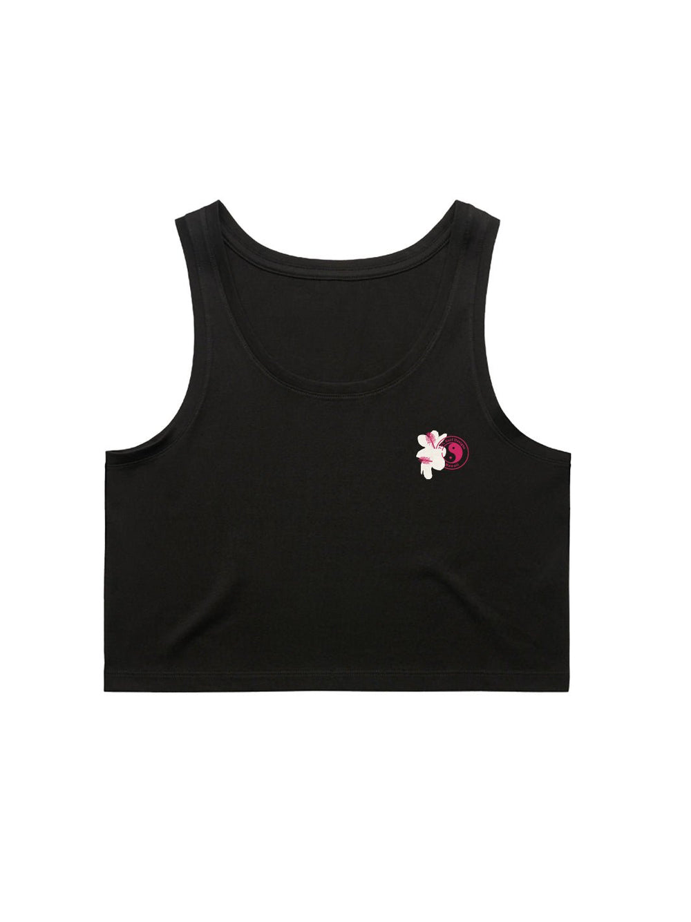 T&C Surf Designs Haleiwa Koki'o Ke'oke'o Crop Singlet Tank,
