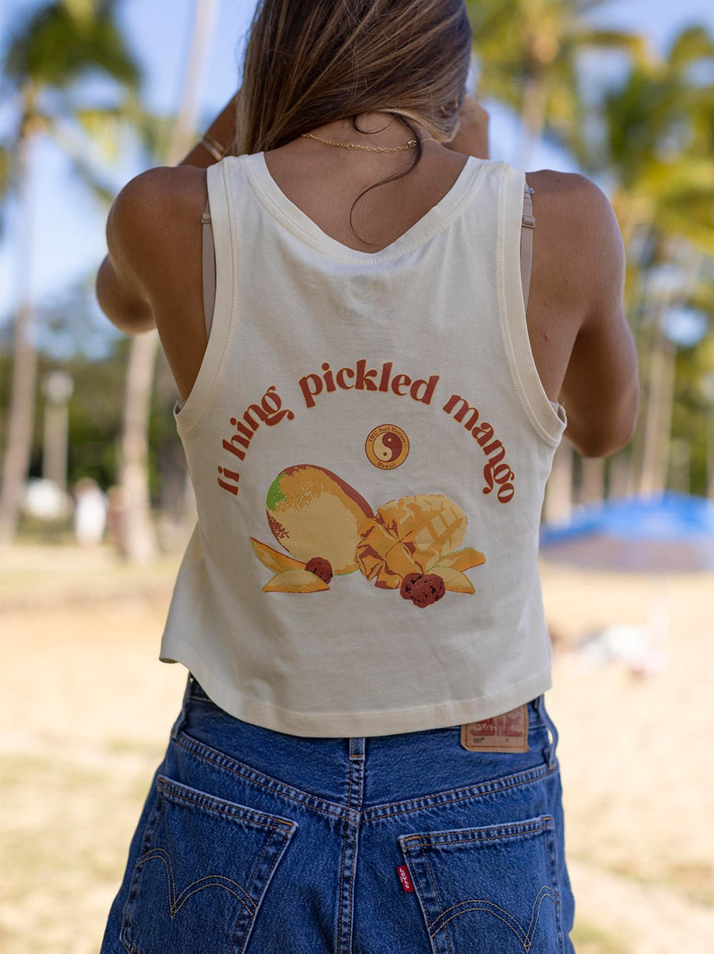T&C Surf Designs Pickle Mango Crop Singlet Tank,