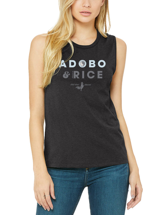 T&C Surf Designs T&C Surf Adobo and Rice Muscle Tank, S / Dark Heather