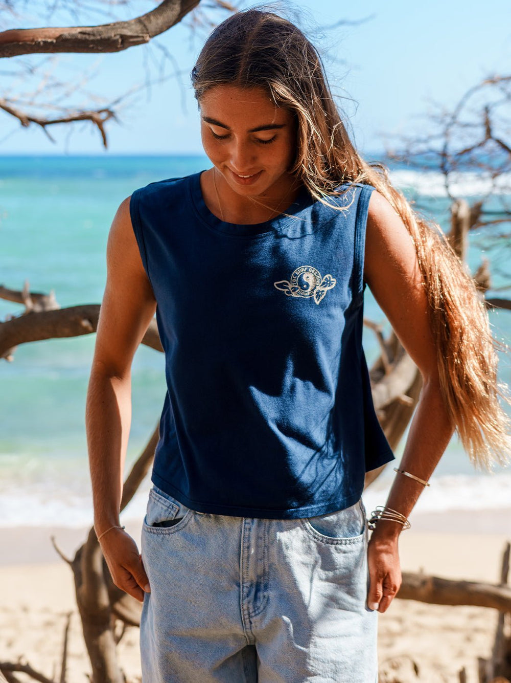 Field of Anthuriums La Mer Tank - T&C Surf Designs