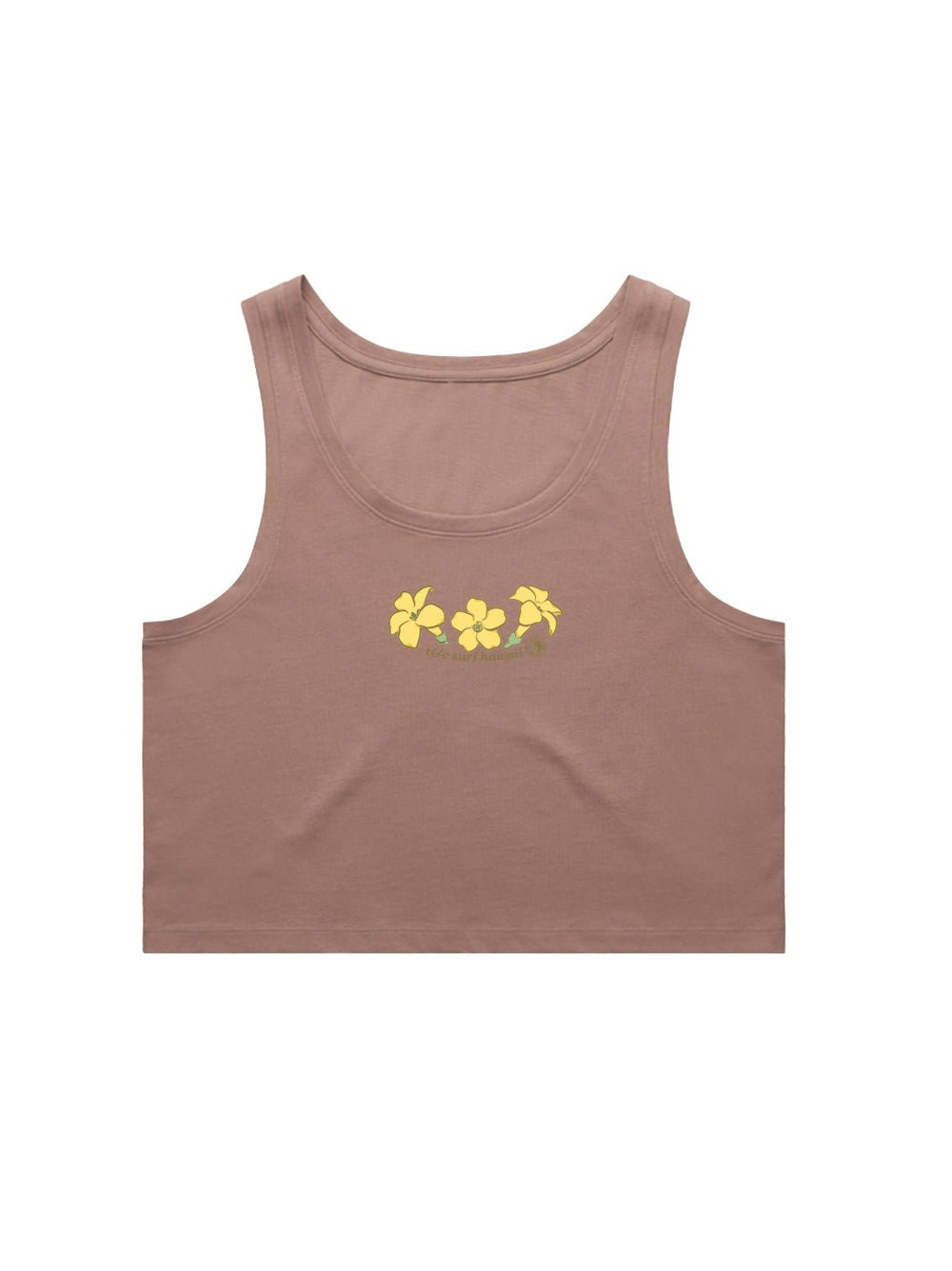 T&C Surf Designs Falling Puakeni Crop Singlet Tank,