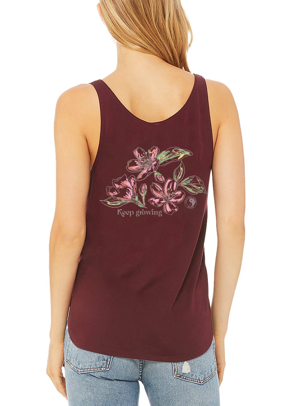 Sakura Sketch Slit Tank - T&C Surf Designs