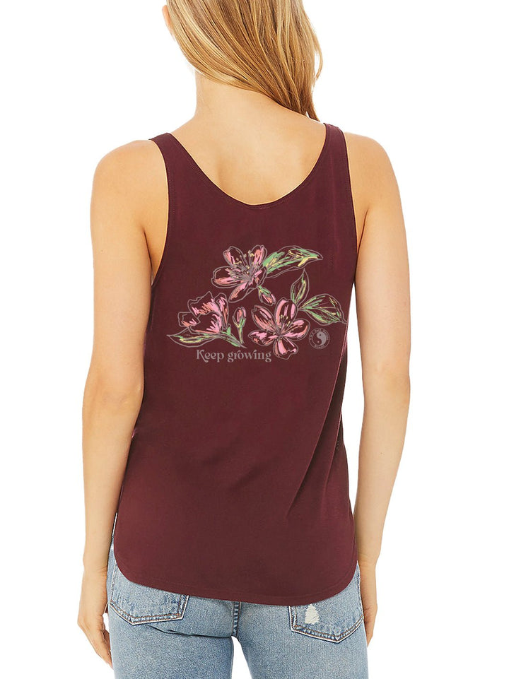 Sakura Sketch Slit Tank - T&C Surf Designs