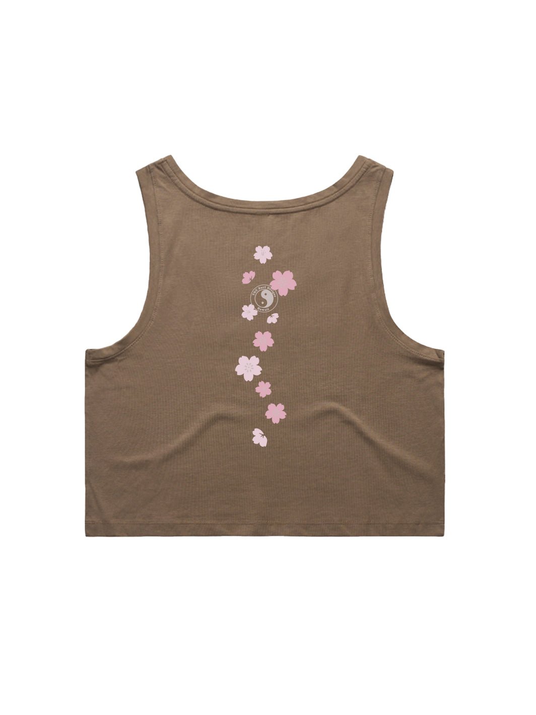 T&C Surf Designs Cute Sakura Crop Singlet Tank,