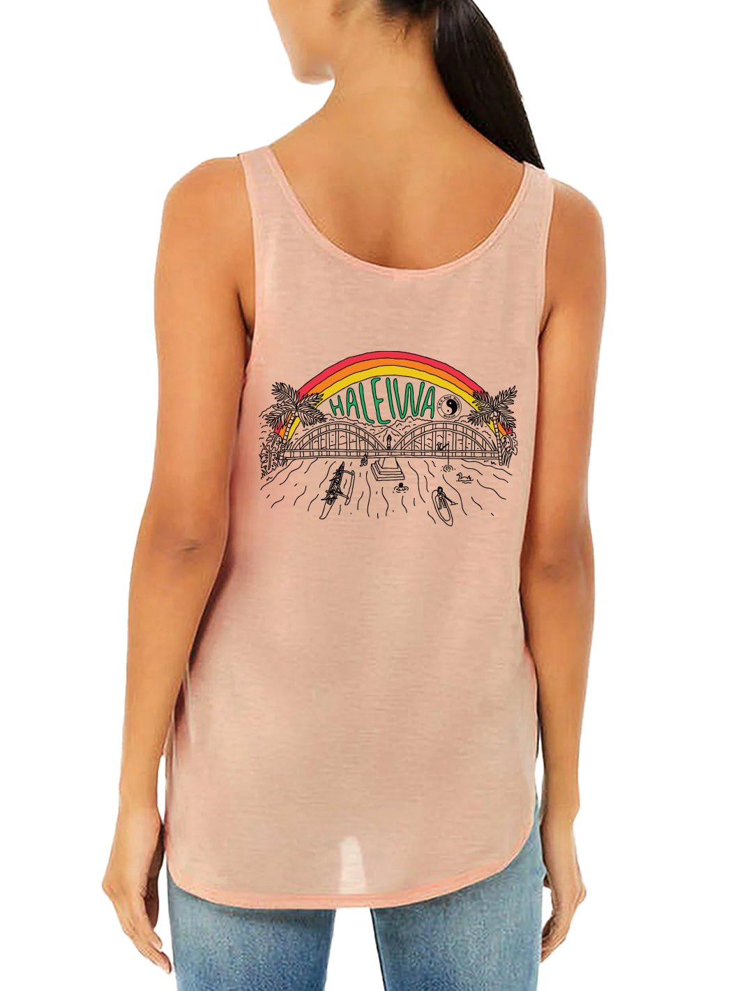 T&C Surf Designs North Shore Out and About Haleiwa Slit Tank,