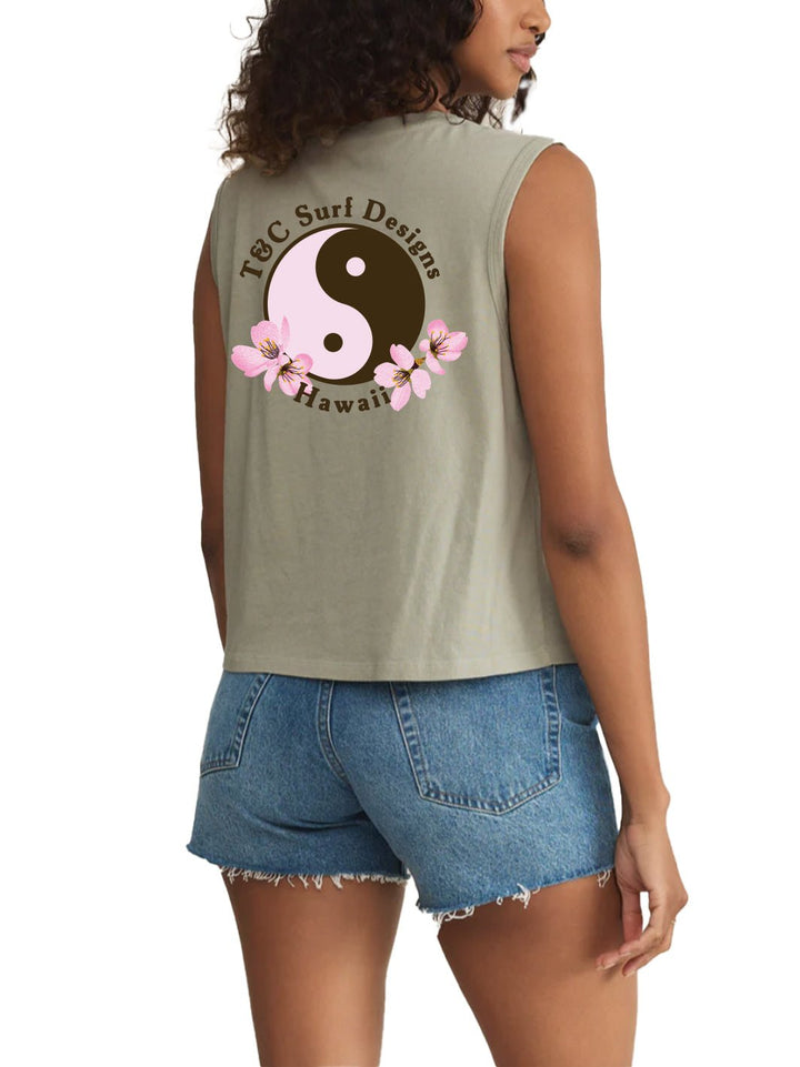 T&C Surf Designs Retro Sakura Logo La Mer Tank,