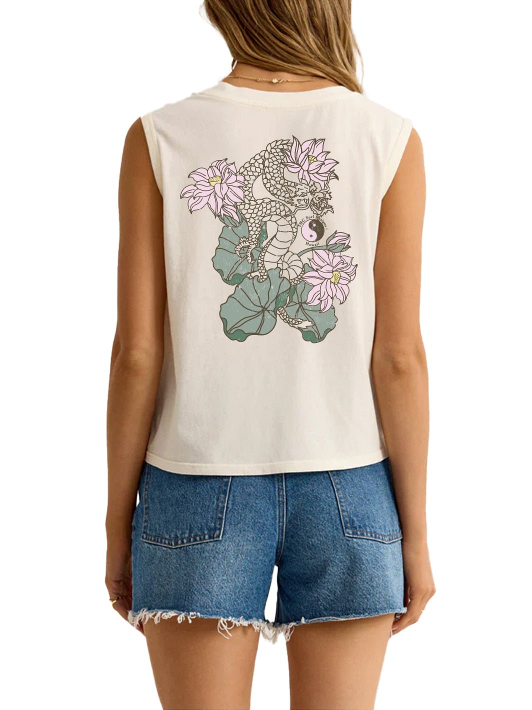 T&C Surf Designs Lotus Dragon La Mer Tank,