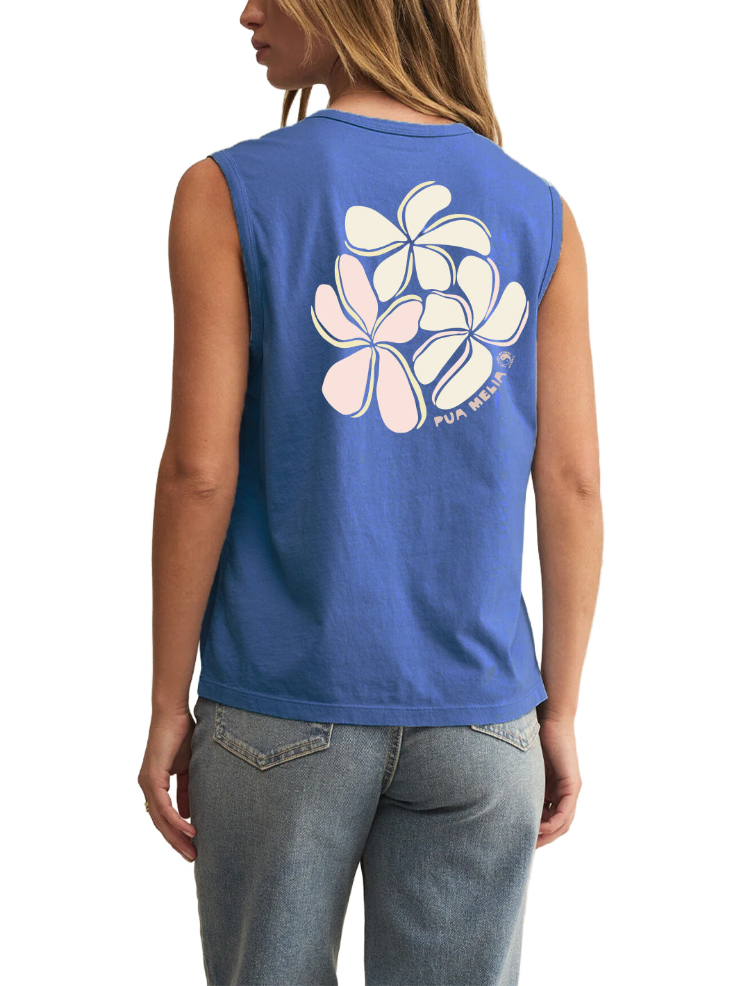 T&C Surf Designs Plumeria Oval Muscle Tank,