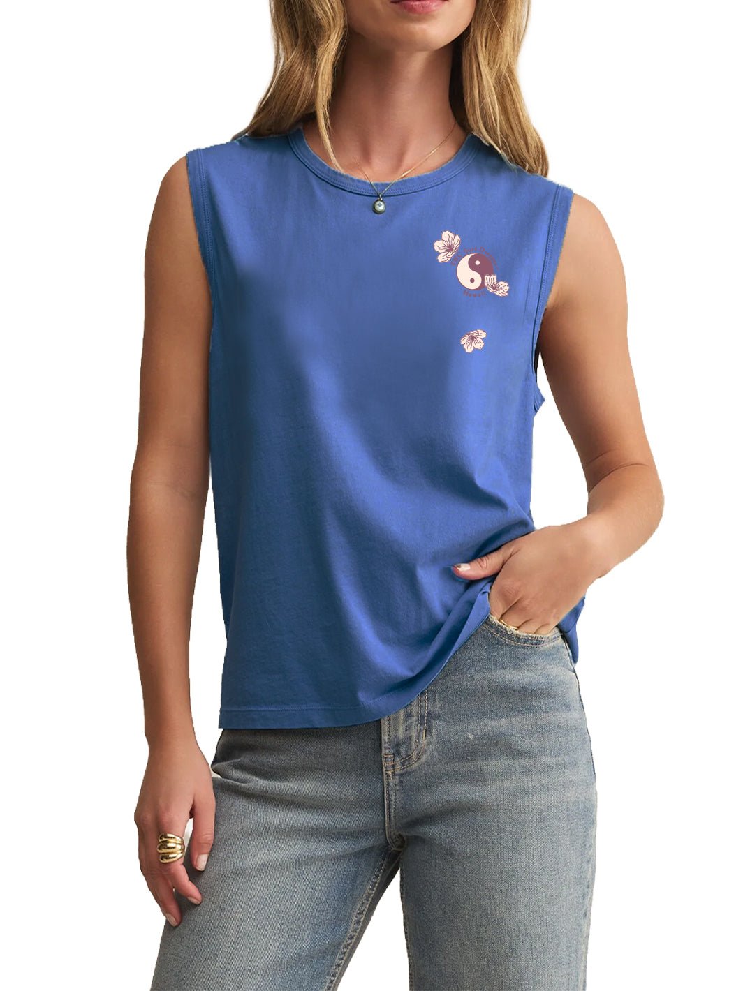 Sakura Branch Muscle Tank - T&C Surf Designs
