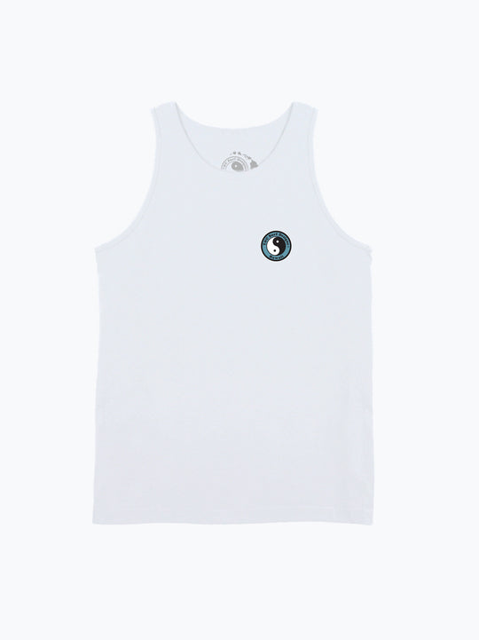 T&C Surf Designs T&C Surf Aloha Script Floral Hex Tank, White / S
