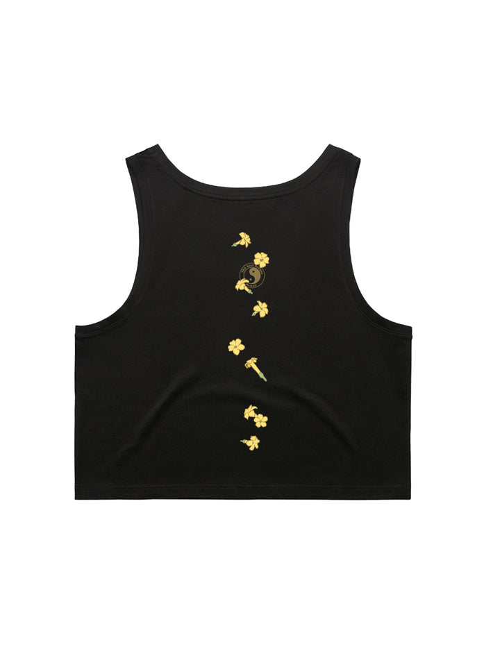 Falling Puakeni Crop Singlet Tank