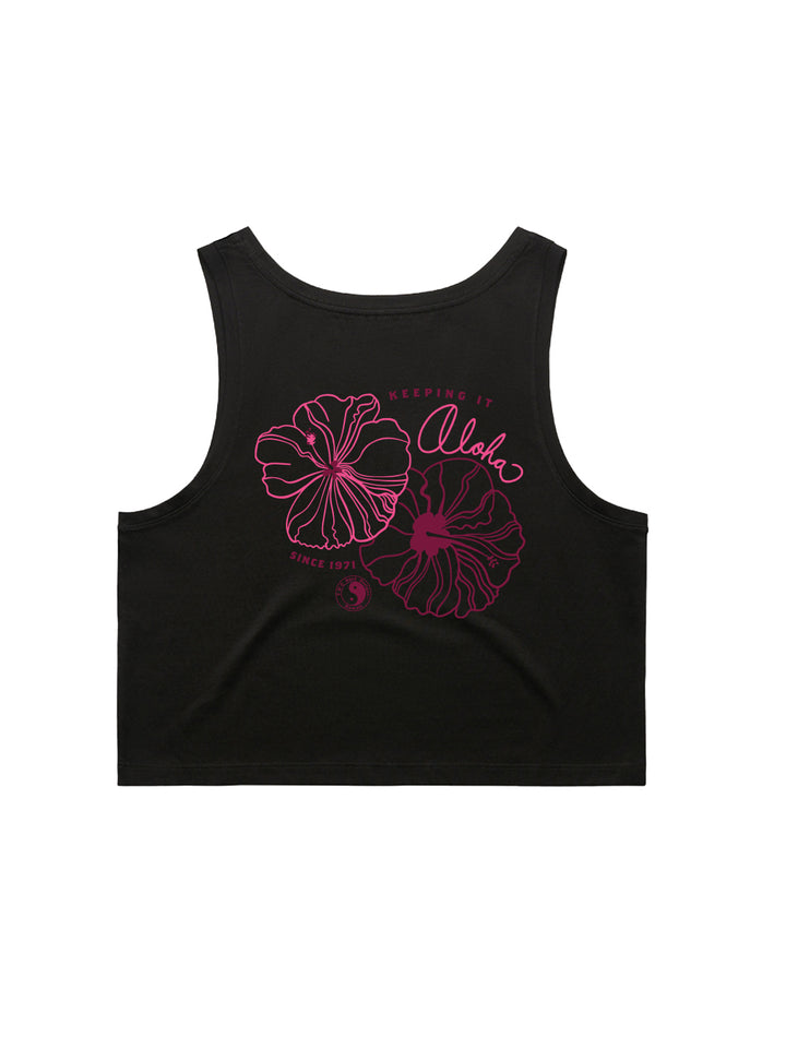 Keeping It Aloha Crop Singlet Tank