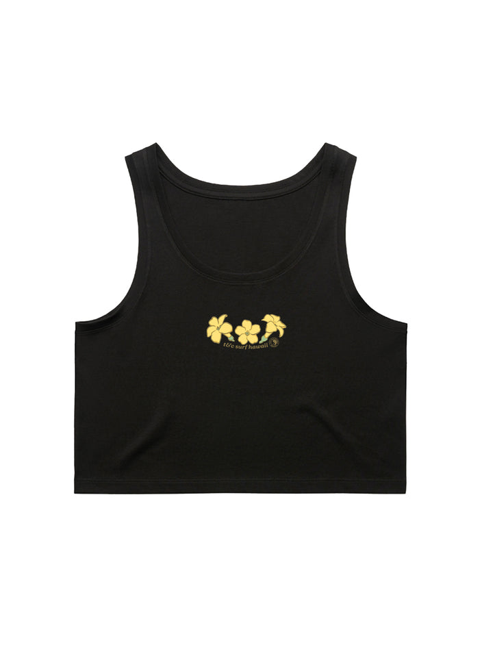 Falling Puakeni Crop Singlet Tank