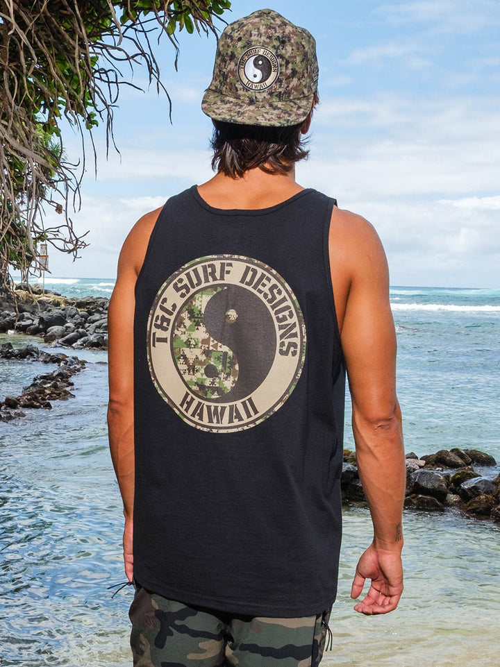 T&C Surf Designs Lokahi Camo Logo Tank,