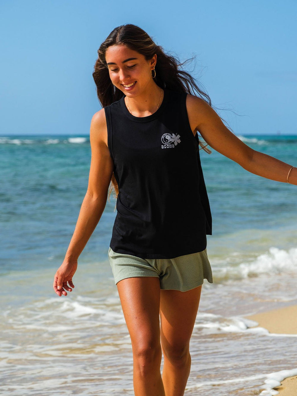 T&C Surf Designs Nalu Sketch Martina Tank,