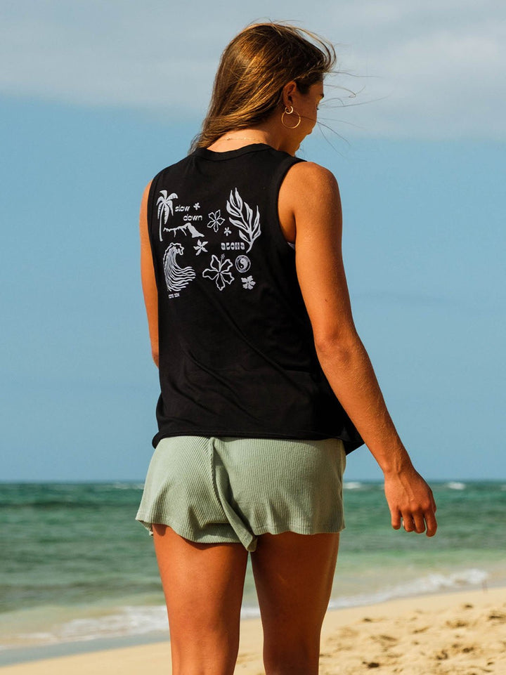T&C Surf Designs Nalu Sketch Martina Tank,