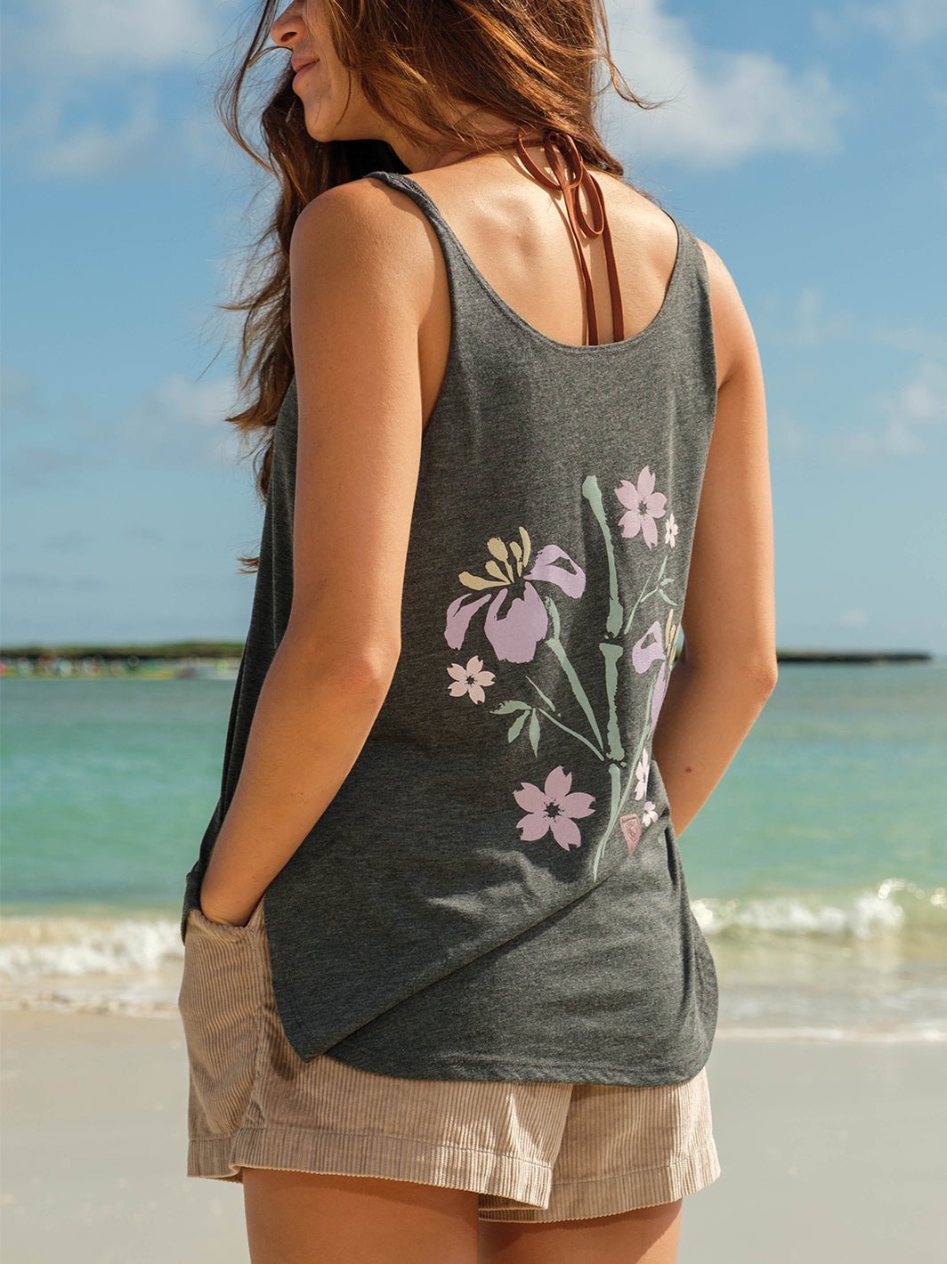 T&C Surf Designs Hana Sumie Slit Tank,
