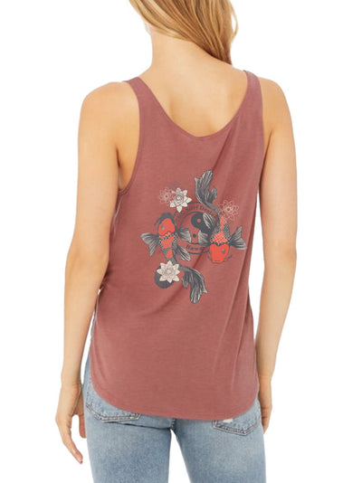 T&C Surf Designs T&C Surf Koi Lily Slit Tank, Mauve / S