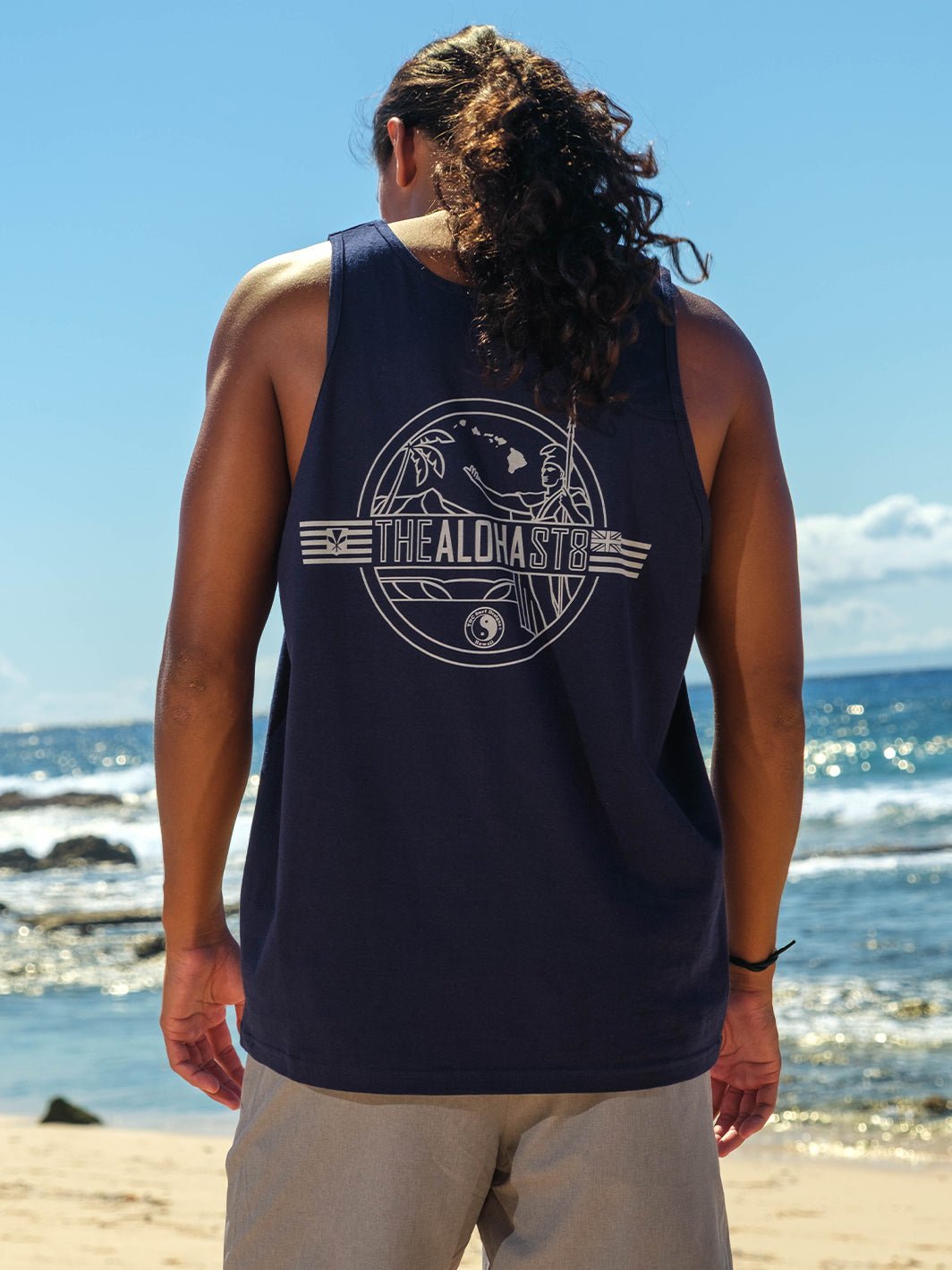 T&C Surf Designs Flagged Aloha State Kam Tank,