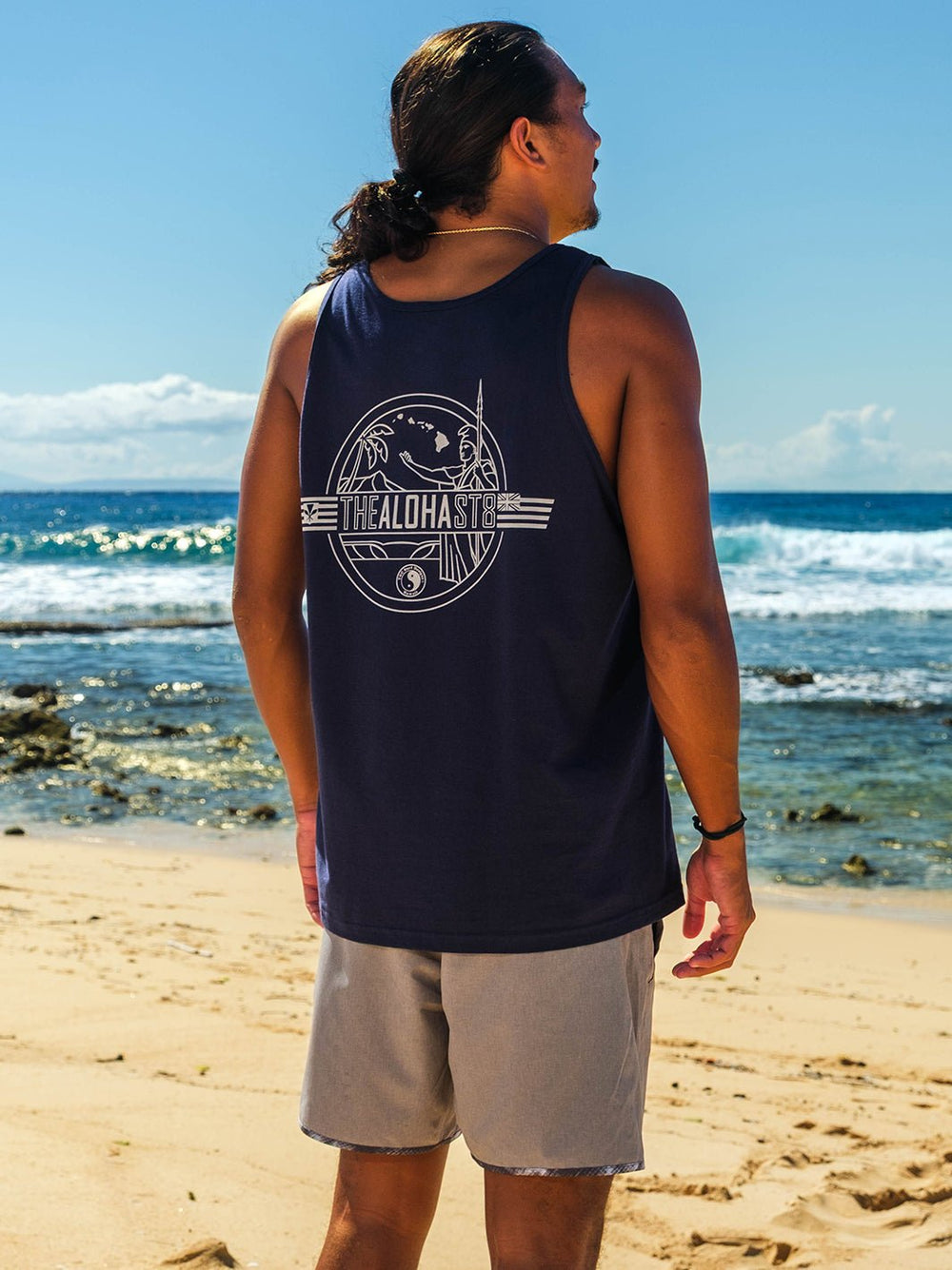 T&C Surf Designs Flagged Aloha State Kam Tank,