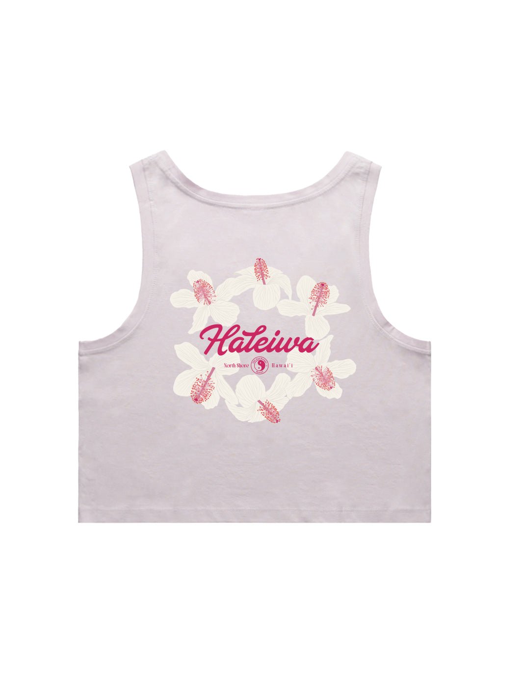 Haleiwa Koki'o Ke'oke'o Crop Singlet Tank - T&C Surf Designs