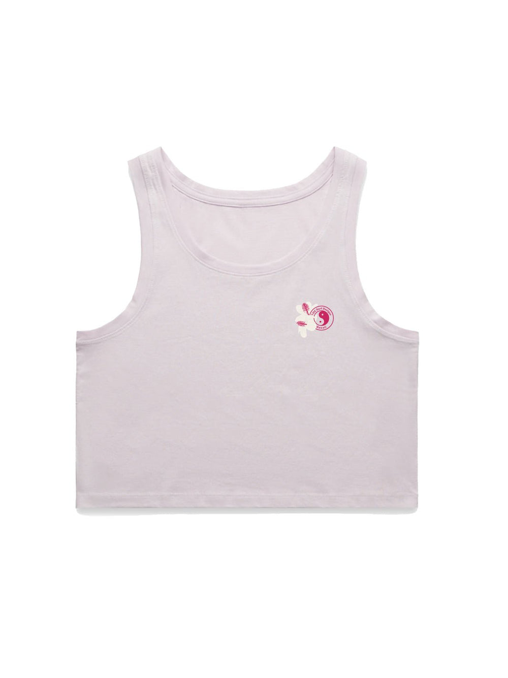 Haleiwa Koki'o Ke'oke'o Crop Singlet Tank - T&C Surf Designs