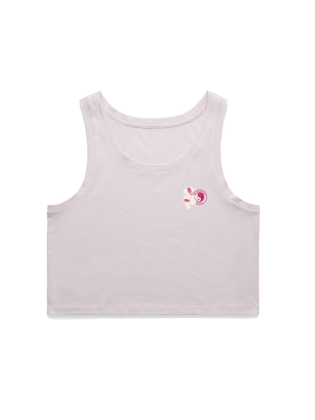 T&C Surf Designs Haleiwa Koki'o Ke'oke'o Crop Singlet Tank,